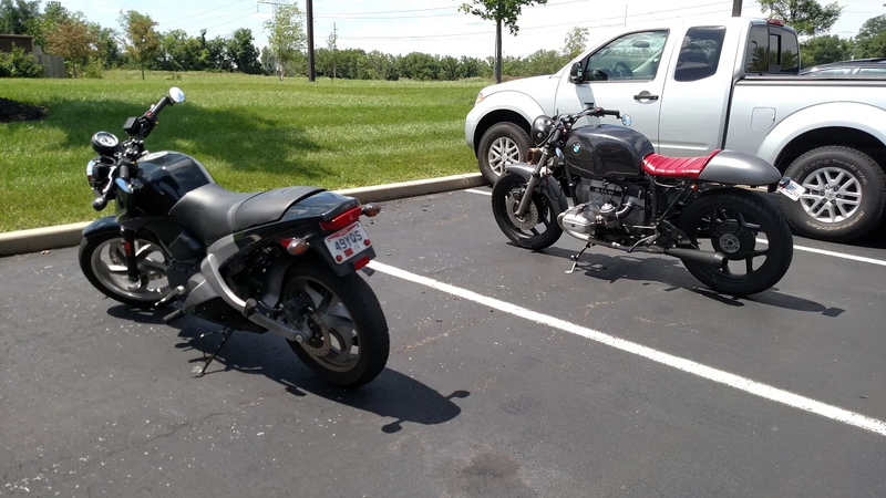 Illustration for article titled My Buell made a friend!